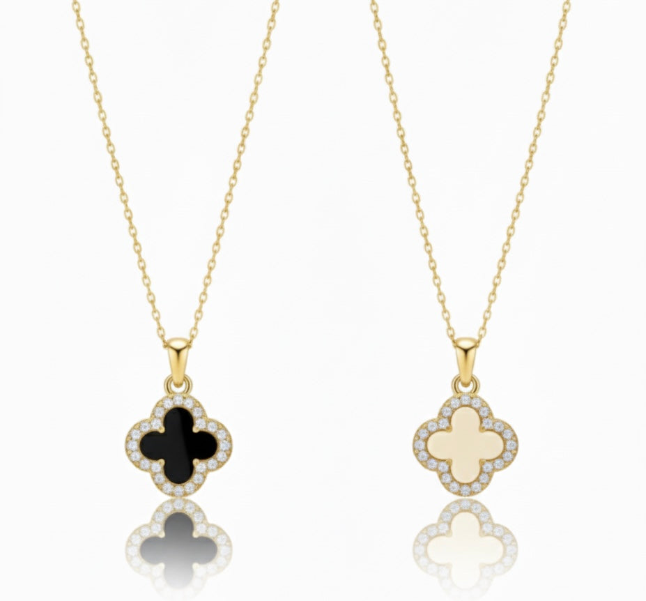 Reversible Clover Necklace