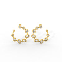 Celeste hoop statement Earrings