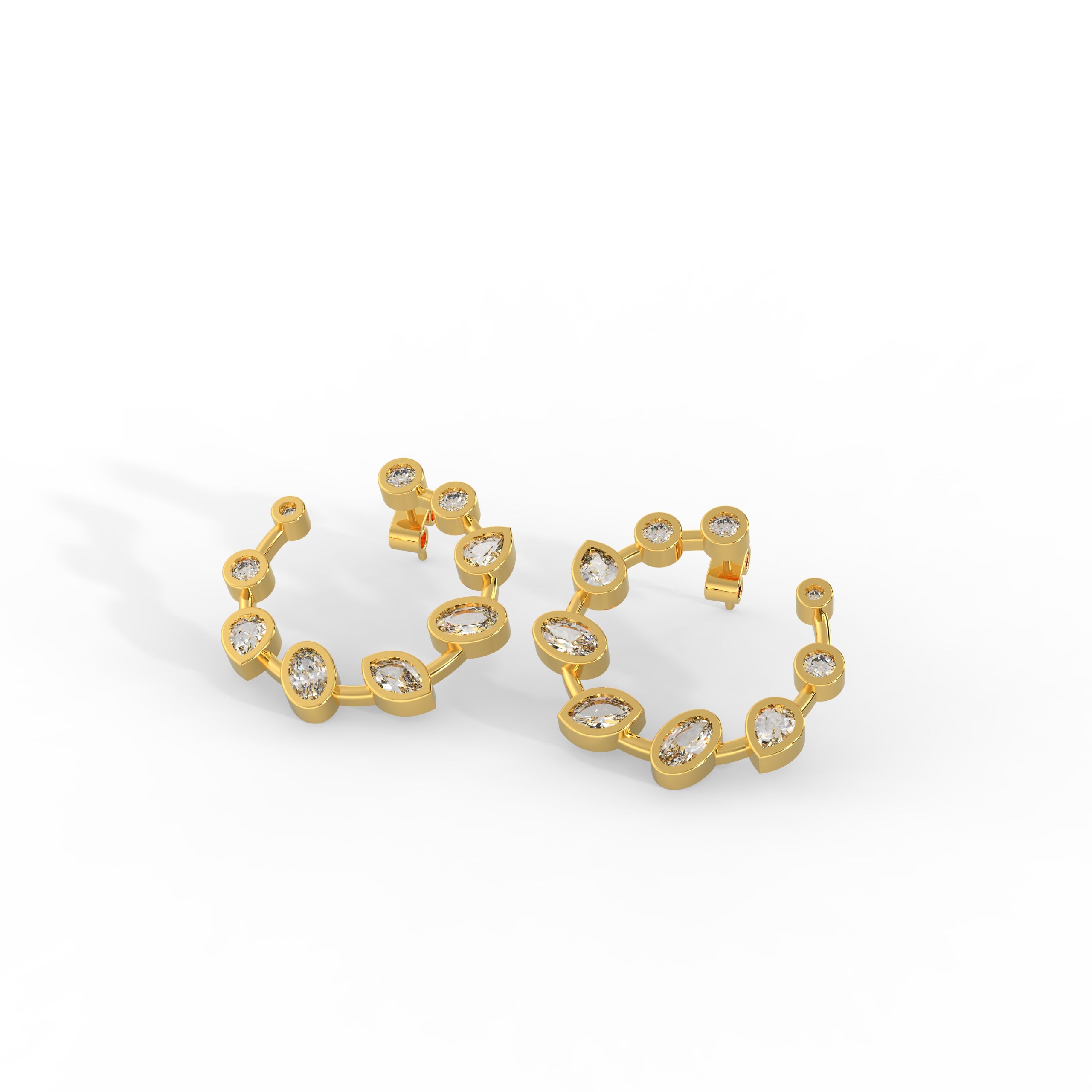 Celeste hoop statement Earrings