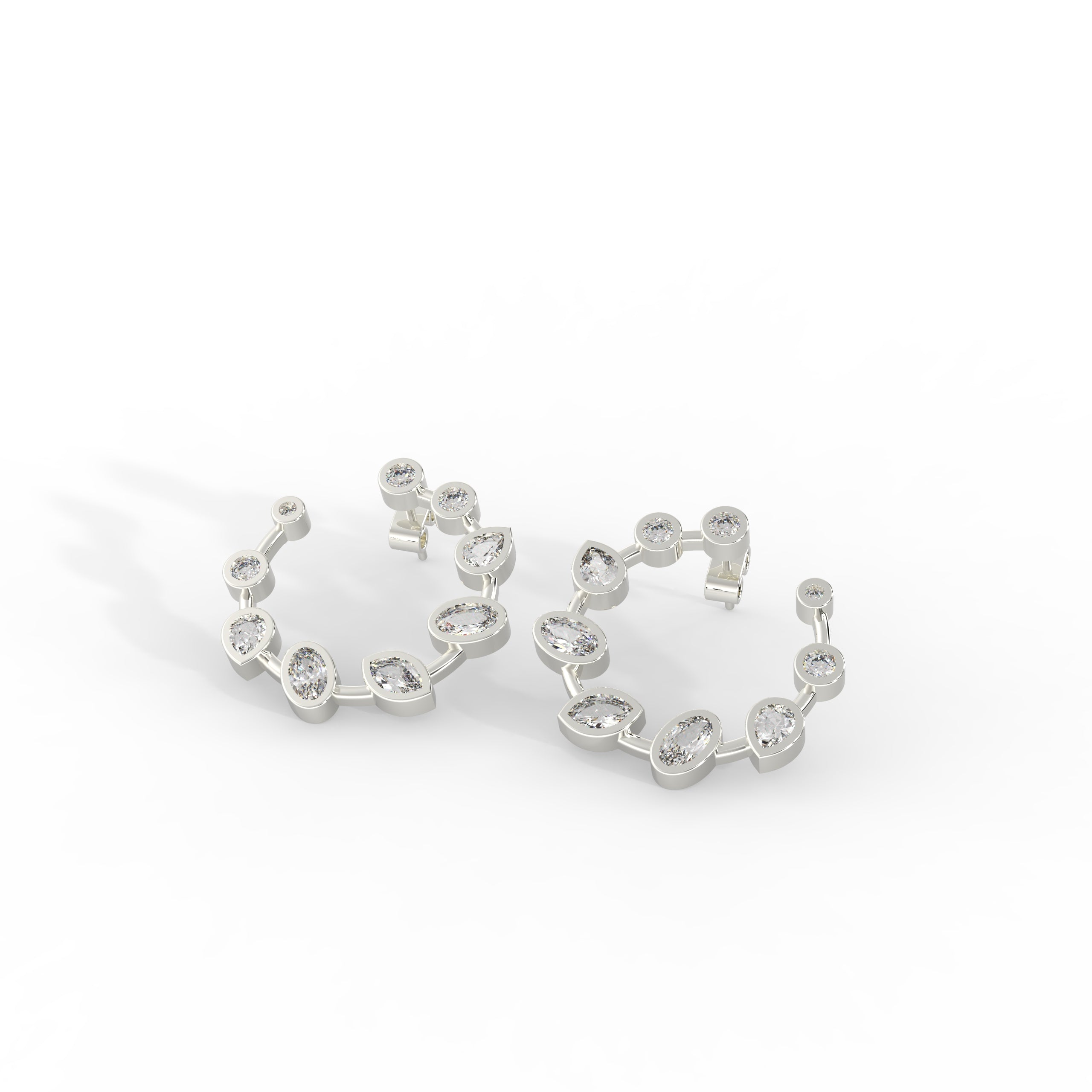 Celeste hoop statement Earrings