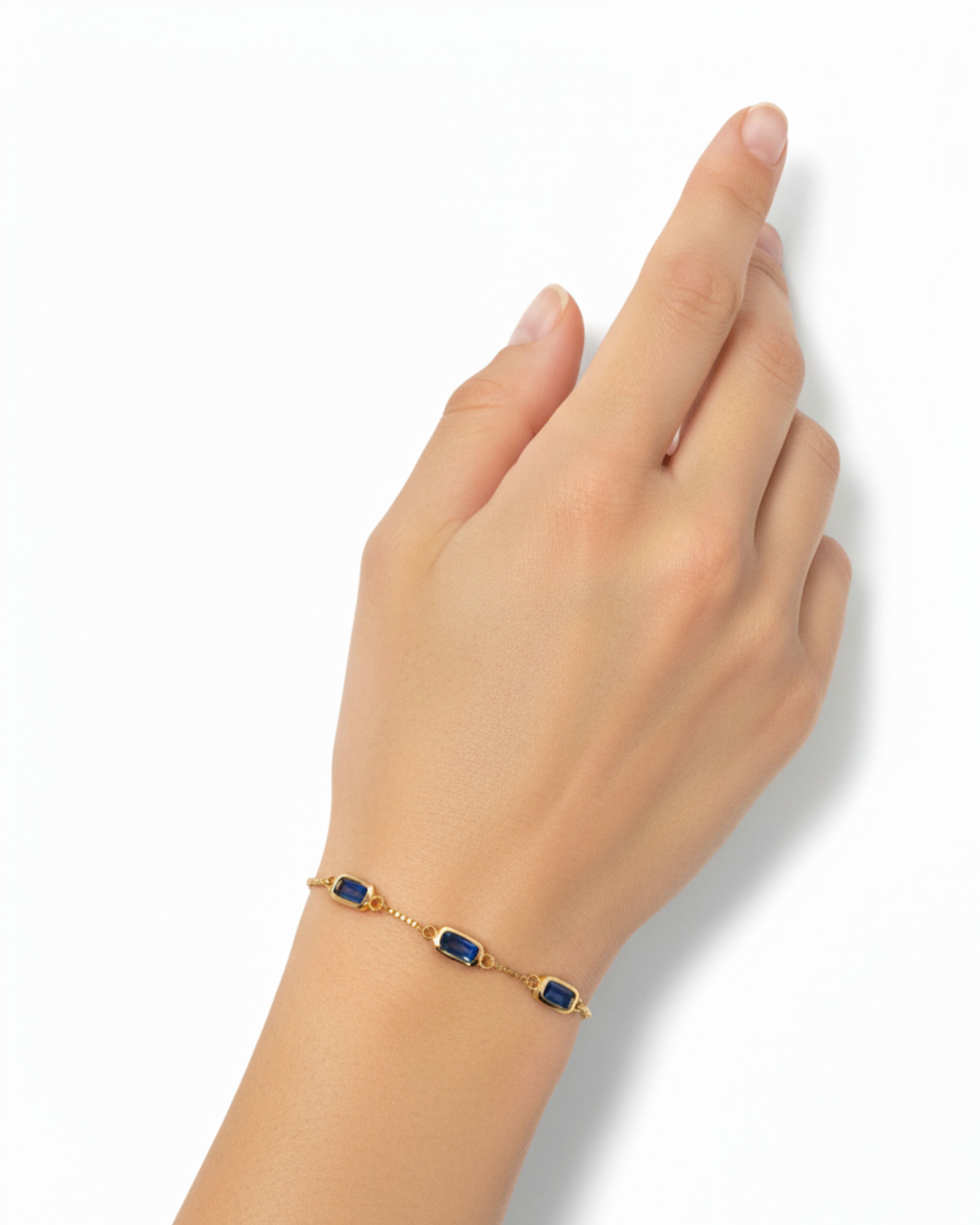 Blue Topaz Link Bracelets